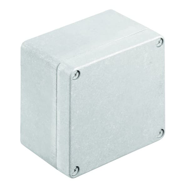 WEIDMÜLLER - Aluminium-Leergehäuse Klippon K, 122x120x81mm, unbehandelt silber