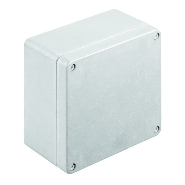 WEIDMÜLLER - Aluminium-Leergehäuse Klippon K, 160x160x91mm, unbehandelt silber