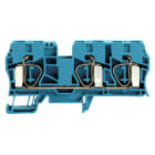 WEIDMÜLLER - Durchgangs-Reihenklemme, Zugfederanschluss, 10mm², 800V, 57A, blau