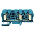 WEIDMÜLLER - Durchgangs-Reihenklemme, Zugfederanschluss, 16mm², 800V, 76A, blau
