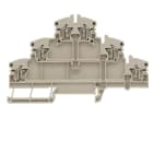 WEIDMÜLLER - Mehrstock-Reihenklemme, Zugfederanschluss, 2.5mm², 500V, 20A, dunkelbeige