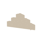 WEIDMÜLLER - Trennwand (Klemmen), Abschluss- und Zwischenplatte, 108.42x59.03mm, dunkelbeige