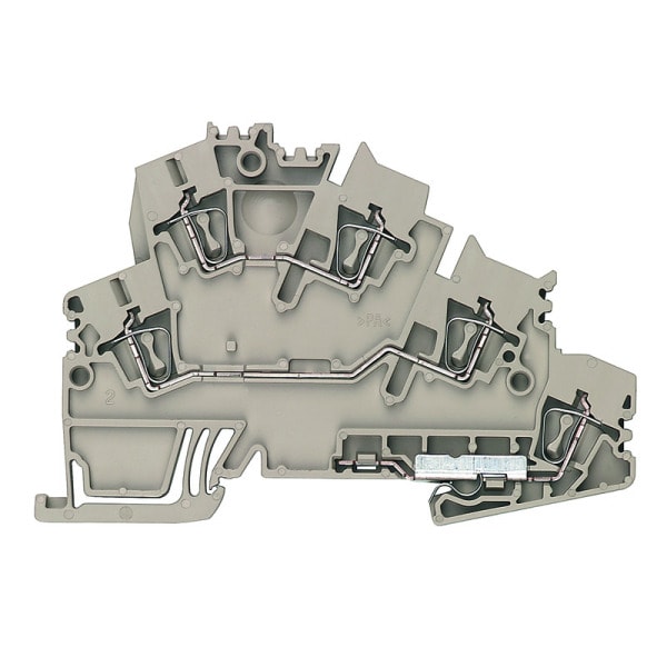 WEIDMÜLLER - Mehrstock-Reihenklemme, Zugfederanschluss, 2.5mm², 800V, 24A, dunkelbeige