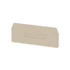 WEIDMÜLLER - Trennwand (Klemmen), Abschluss- und Zwischenplatte, 90x45mm, dunkelbeige