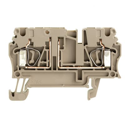 WEIDMÜLLER - Prüftrenn-Reihenklemme ZTR, Zugfeder, 2.5mm², 500V, 20A, dunkelbeige