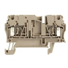 WEIDMÜLLER - Prüftrenn-Reihenklemme ZTR, Zugfeder, 2.5mm², 500V, 20A, dunkelbeige