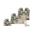 WEIDMÜLLER - Initiator-, Aktor-Reihenklemme, Schraubanschl, 2.5mm², 250V, 24A, dunkelbeige