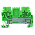 WEIDMÜLLER - Schutzleiter-Reihenklemme, Zugfederanschluss, 1.5mm², 500V, grün/gelb