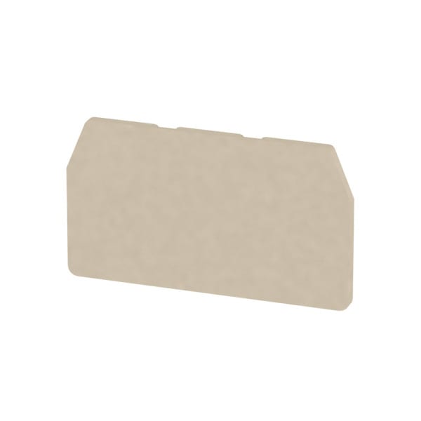WEIDMÜLLER - Trennwand (Klemmen), Abschluss- und Zwischenplatte, 51.5x28.9mm, dunkelbeige