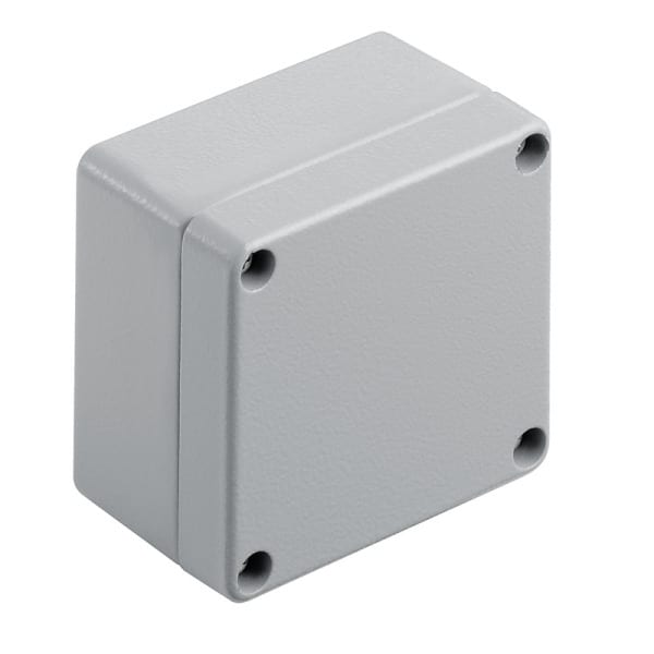 WEIDMÜLLER - Aluminium-Leergehäuse Klippon K, 70x70x45mm, Pulverbeschichtet, silbergrau