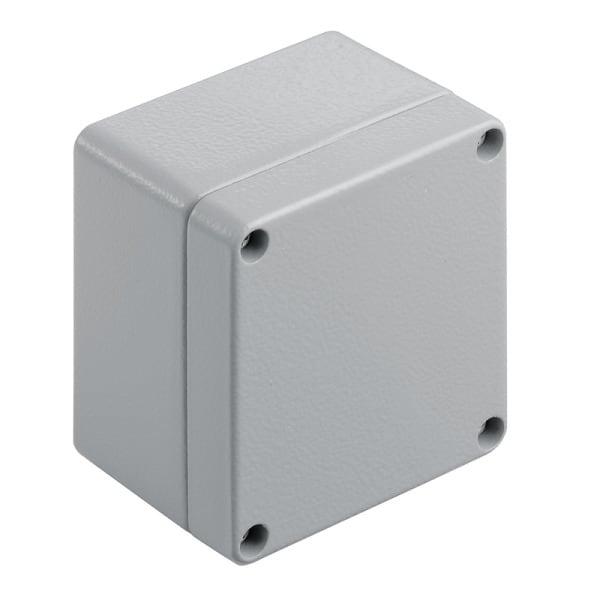 WEIDMÜLLER - Aluminium-Leergehäuse Klippon K, 75x80x57mm, Pulverbeschichtet, silbergrau
