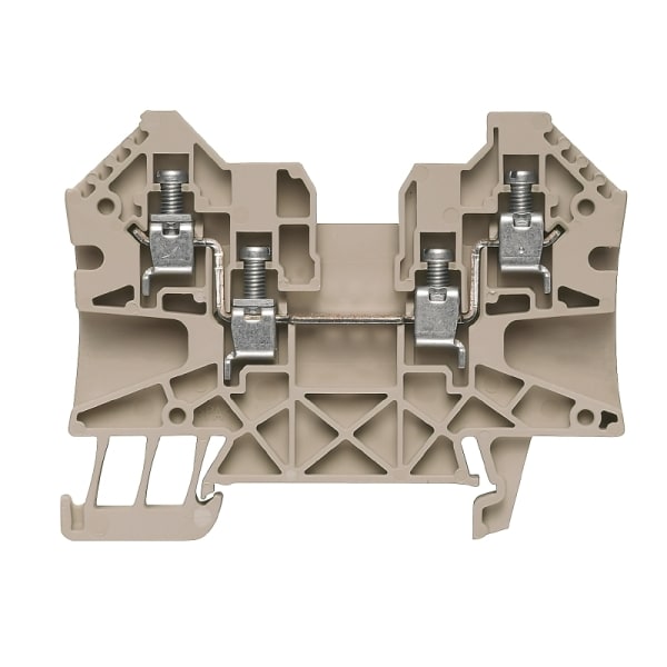WEIDMÜLLER - Durchgangs-Reihenklemme, Schraubanschl, 4mm², 800V, 32A, dunkelbeige