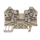 WEIDMÜLLER - Durchgangs-Reihenklemme, Schraubanschl, 4mm², 800V, 32A, dunkelbeige