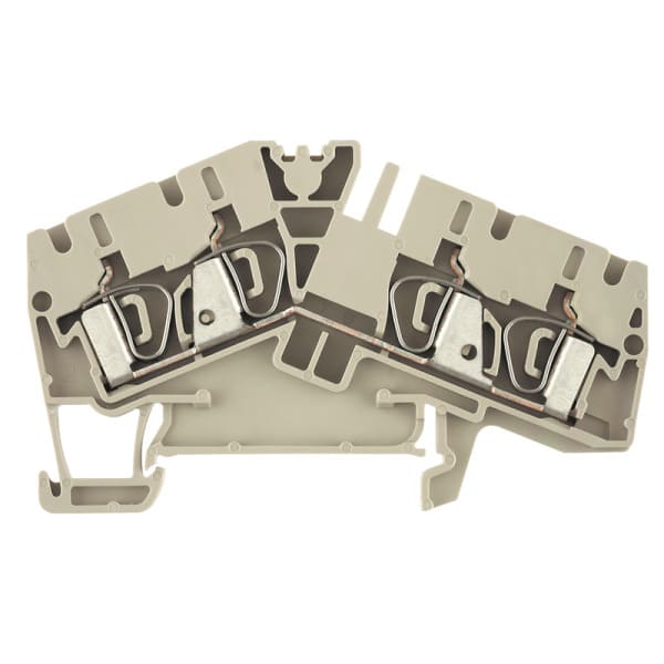 WEIDMÜLLER - Durchgangs-Reihenklemme, Zugfederanschluss, 4mm², 800V, 32A, dunkelbeige