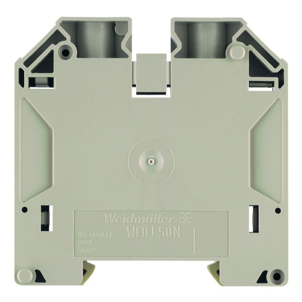 WEIDMÜLLER - Durchgangs-Reihenklemme, Schraubanschl, 50mm², 1000V, 150A, dunkelbeige