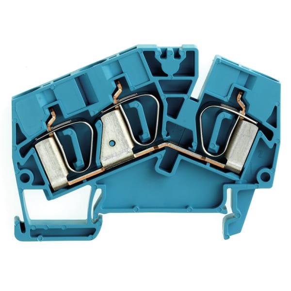 WEIDMÜLLER - Durchgangs-Reihenklemme, Zugfederanschluss, 6mm², 800V, 41A, blau