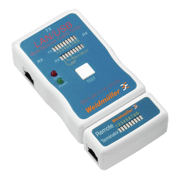 WEIDMÜLLER - Durchgangstester für Kabel, Anschlussart: RJ45, USB A, USB B, Buzzer: Nein