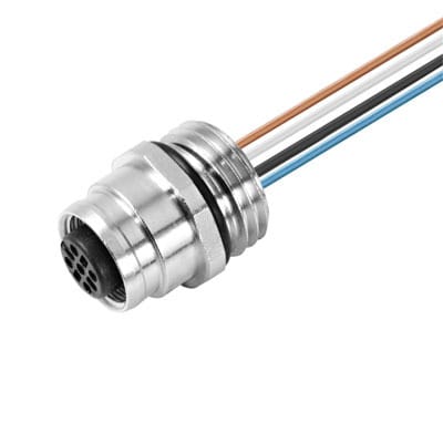 WEIDMÜLLER - Einbaustecker M12 Buchse gerade M16