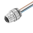 WEIDMÜLLER - Einbaustecker M12 Buchse gerade M16