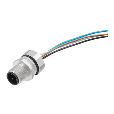 WEIDMÜLLER - Einbaustecker M12 Stift gerade M16