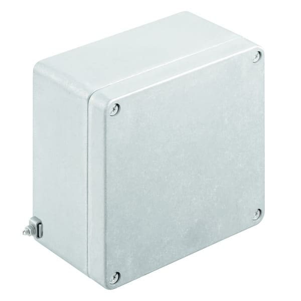 WEIDMÜLLER - Aluminium-Leergehäuse Klippon K, 160x160x91mm, unbehandelt, silber