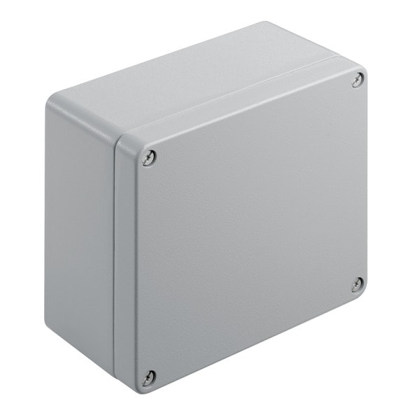 WEIDMÜLLER - Aluminium-Leergehäuse Klippon K, 160x160x91mm, Pulverbeschichtet, silbergrau