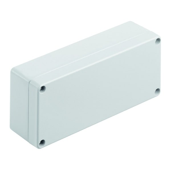 WEIDMÜLLER - Aluminium-Leergehäuse Klippon K, 165x70x45mm, Pulverbeschichtet, silbergrau