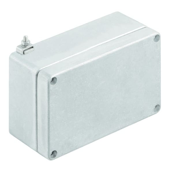 WEIDMÜLLER - Aluminium-Leergehäuse Klippon K, 125x80x57mm, unbehandelt, silber