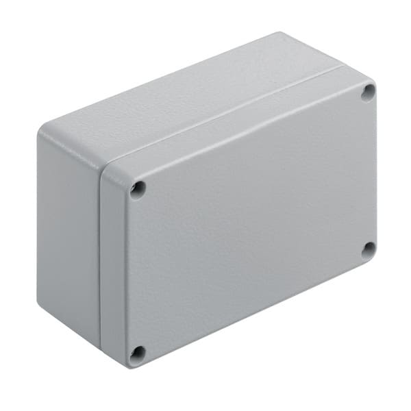 WEIDMÜLLER - Aluminium-Leergehäuse Klippon K, 125x80x57mm, Pulverbeschichtet, silbergrau