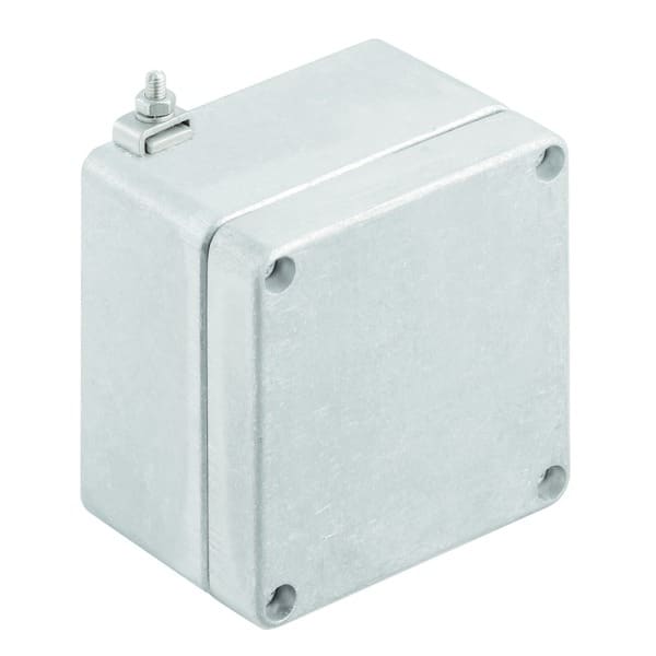 WEIDMÜLLER - Aluminium-Leergehäuse Klippon K, 75x80x57mm, unbehandelt, silber