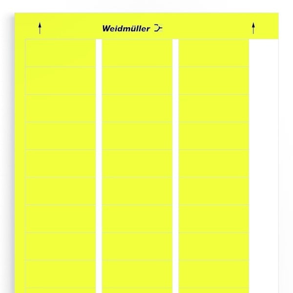 WEIDMÜLLER - Gerätemarkierung, selbstklebend, 56mm, Polyester, PVC frei, gelb