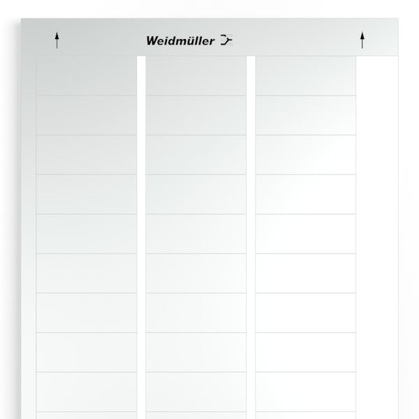 WEIDMÜLLER - Gerätemarkierung, selbstklebend, 56mm, Polyester, PVC frei, silber