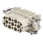 WEIDMÜLLER - HDC-Einsatz Buchse, 250V, 10A, Pole:15, Crimpanschl, BG 2