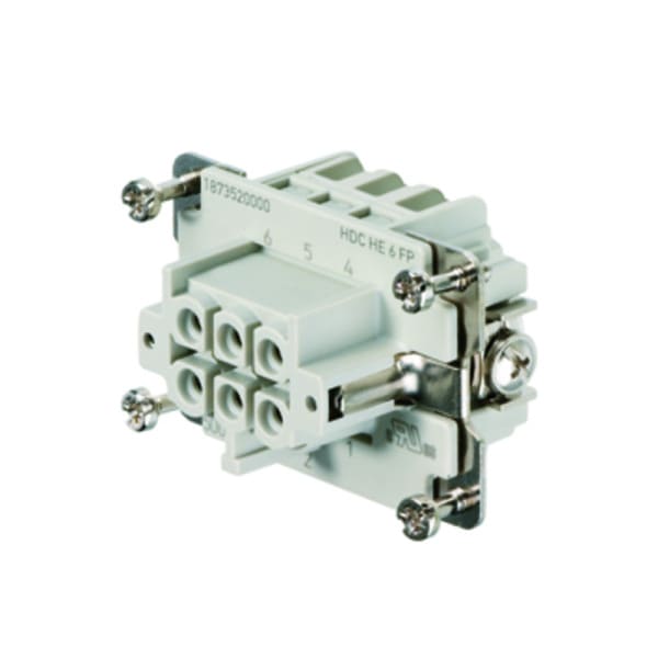 WEIDMÜLLER - HDC-Einsatz Buchse, 500V, 24A, Pole:6, PUSH IN, BG 3
