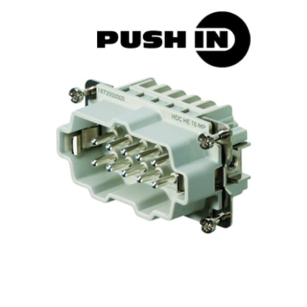 WEIDMÜLLER - HDC-Einsatz Stift, 500V, 16A, Pole:10, PUSH IN, BG 4