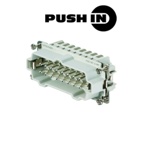 WEIDMÜLLER - HDC-Einsatz Stift, 500V, 16A, Pole:16, PUSH IN, BG 6