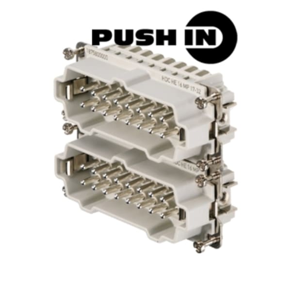 WEIDMÜLLER - HDC-Einsatz Stift, 500V, 16A, Pole:16, PUSH IN, BG 6
