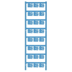 WEIDMÜLLER - Kabelmarkierer SlimFix Clip, 4-6mm, 12x9.3mm, PA 66, blau