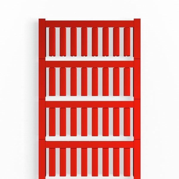 WEIDMÜLLER - Leitermarkierer SlimFix, 3-3.7mm, 21x4.6mm, PA 66, rot