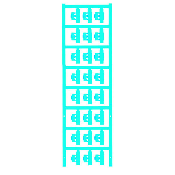 WEIDMÜLLER - Leitermarkierer SlimFix Clip, 3-5mm, 21x5.8mm, PA 66, blau