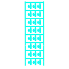 WEIDMÜLLER - Leitermarkierer SlimFix Clip, 3-5mm, 21x5.8mm, PA 66, blau