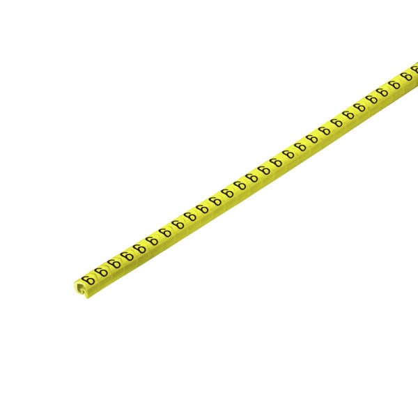 WEIDMÜLLER - Leitermarkierer, 1.3-3mm, 3x3.4mm, Zahlen 6, PVC, gelb