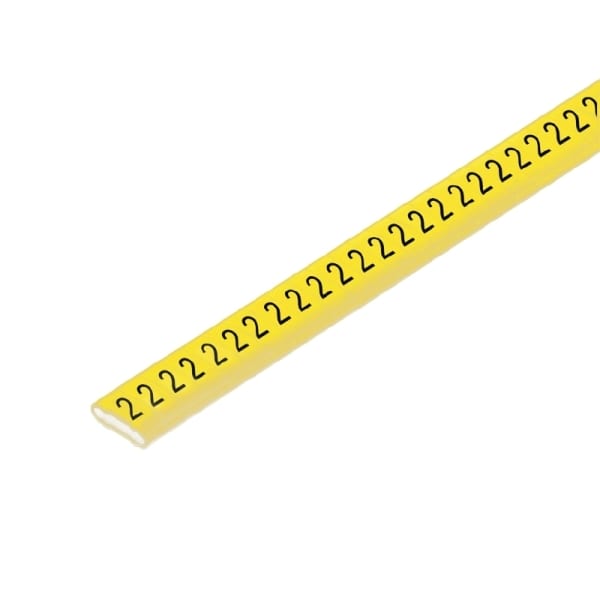 WEIDMÜLLER - Leitermarkierer, 10-317mm, 4x11.3mm, Zahlen 2, PVC, gelb
