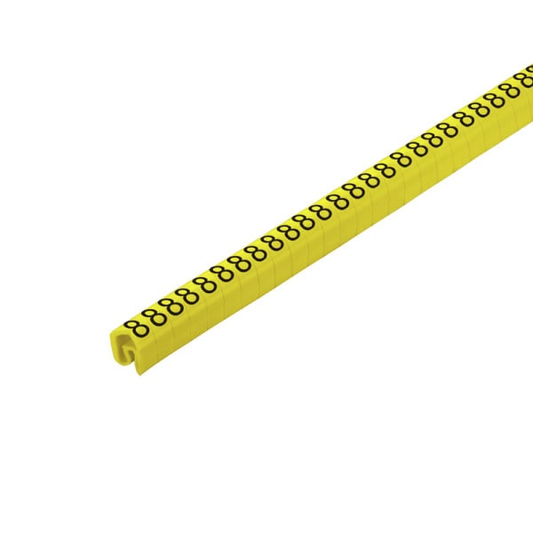 WEIDMÜLLER - Leitermarkierer, 4-10mm, 4x7mm, Zahlen 8, PVC, gelb