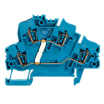 WEIDMÜLLER - Mehrstock-Reihenklemme, Zugfederanschluss, 2.5mm², 800V, 24A, blau