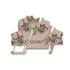 WEIDMÜLLER - Mehrstock-Reihenklemme, Zugfederanschluss, 2.5mm², 800V, 24A, dunkelbeige