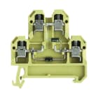 WEIDMÜLLER - Bauelement-Reihenklemme, Schraubanschl, 4mm², 380V, 10A, TS35, beige/gelb