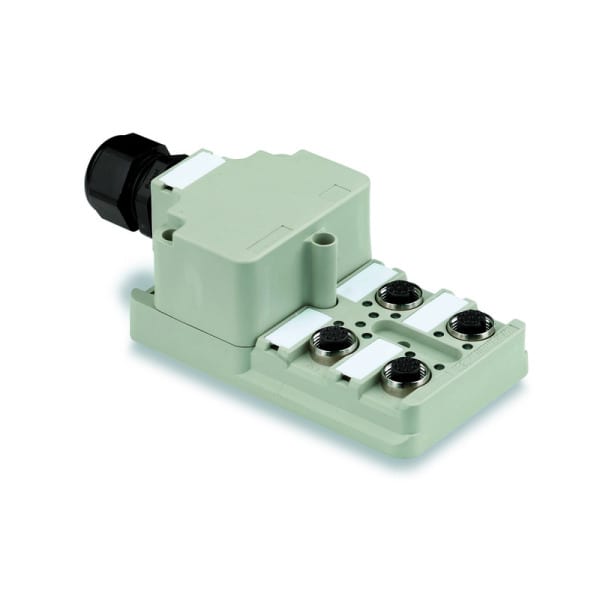 WEIDMÜLLER - Sensor/Aktor-Passiv-Verteiler 4fach M12, 4pol, Haube+Versch.