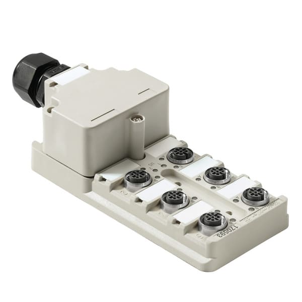 WEIDMÜLLER - Sensor/Aktor-Passiv-Verteiler 6fach M12, 5pol, Haube+Versch.