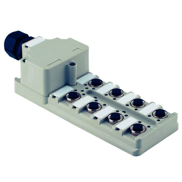 WEIDMÜLLER - Sensor/Aktor-Passiv-Verteiler 8fach M12, 4pol, Haube+Versch.